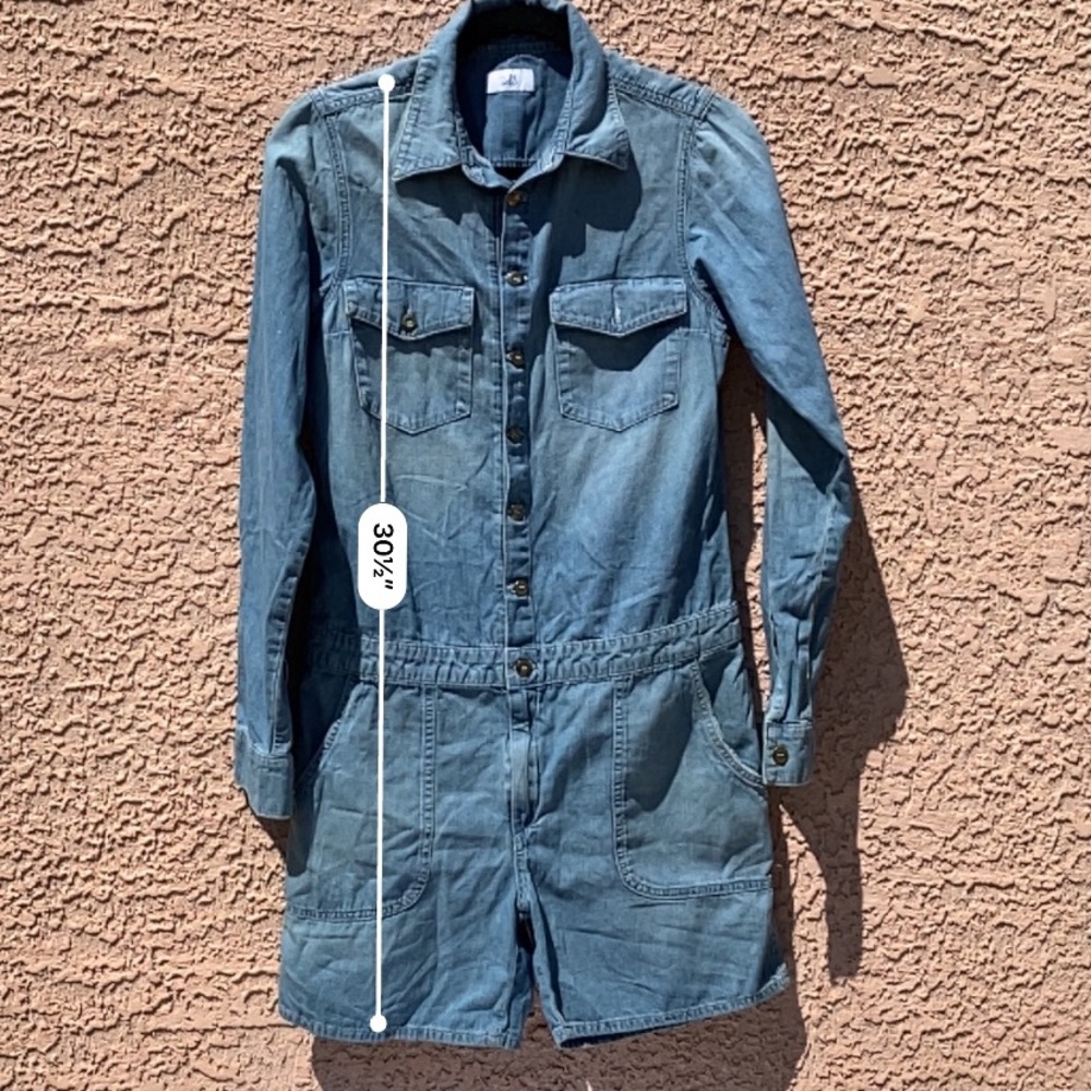 MADE GOLD DENIM ROMPER - Picture 6 of 8